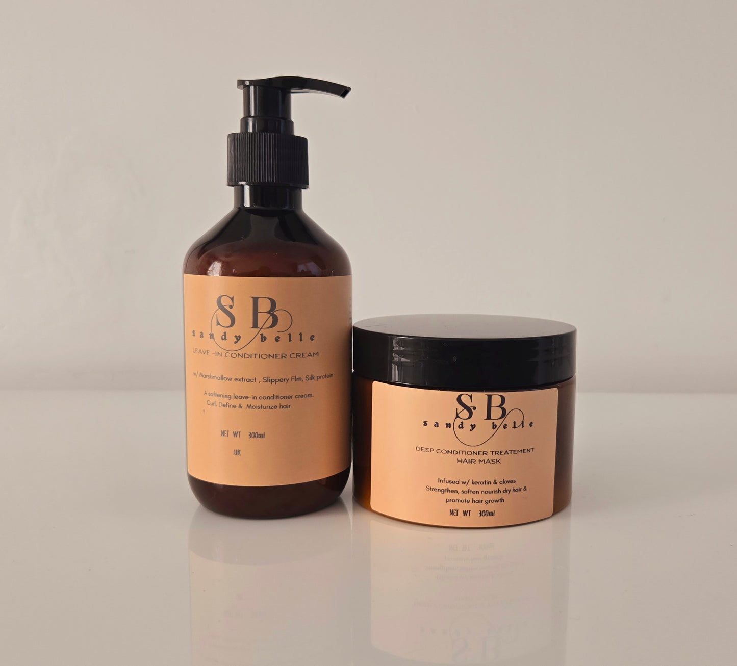 Soin revitalisant en profondeur, masque capillaire et crème revitalisante sans rinçage pour cheveux bouclés