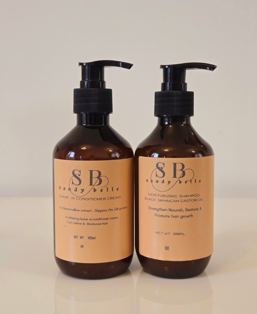 Shampoing hydratant et crème revitalisante sublimatrice de boucles